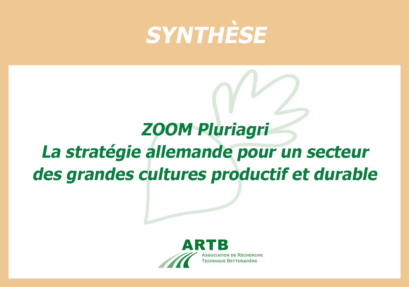 ZOOM PLURIAGRI : La stratégie allemande des grandes cultures (2018) 